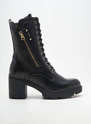 Botine/ghete material neted toc plat până la 3 cm negru NERO GIARDINI femeie