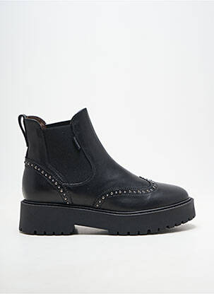 Botine/ghete vârf rotund toc plat până la 3 cm negru NERO GIARDINI femeie