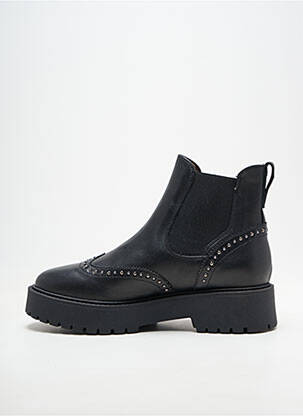 Botine/ghete vârf rotund toc plat până la 3 cm negru NERO GIARDINI femeie