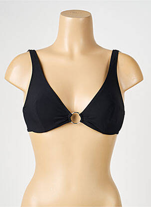 Sutien de costum de baie elasticitate top triunghiuri negru PASSIONATA femeie