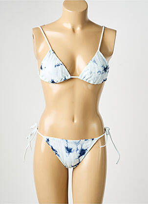Costum de baie din două piese elasticitate top triunghiuri albastru CHANTELLE femeie