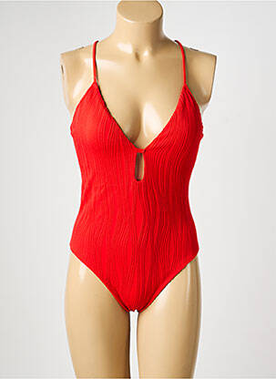 Costum de baie dintr-o singură piesă elasticitate top triunghiuri roșu CHANTELLE femeie
