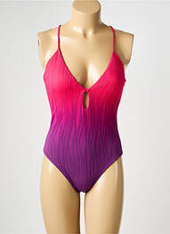 Costum de baie dintr-o singură piesă top triunghiuri top triunghiuri roz CHANTELLE femeie