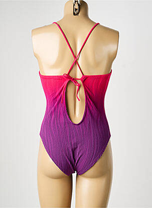 Costum de baie dintr-o singură piesă top triunghiuri top triunghiuri roz CHANTELLE femeie