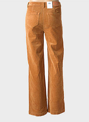 Pantalon evazat elasticitate talie înaltă galben C'EST BEAU LA VIE femeie