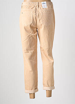Pantalon drept elasticitate talie înaltă bej C'EST BEAU LA VIE femeie
