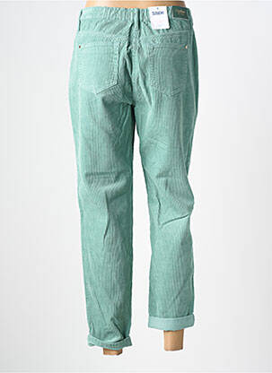 Pantalon drept elasticitate talie înaltă verde C'EST BEAU LA VIE femeie