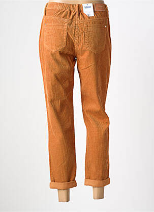 Pantalon drept elasticitate talie înaltă galben C'EST BEAU LA VIE femeie