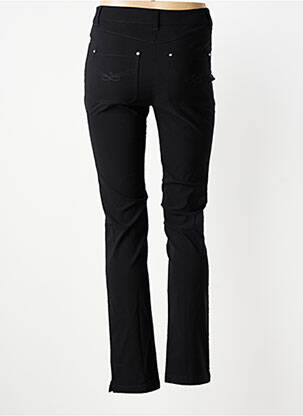Pantalon slim țesătură poplin mărime normală negru JULIE GUERLANDE femeie