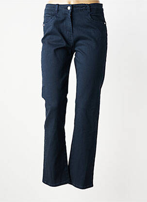 Pantalon slim țesătură poplin mărime normală albastru C'EST BEAU LA VIE femeie
