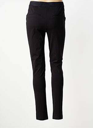 Pantalon slim talie elastică mărime normală negru JULIE GUERLANDE femeie
