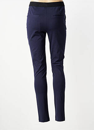 Pantalon slim talie elastică mărime normală albastru JULIE GUERLANDE femeie