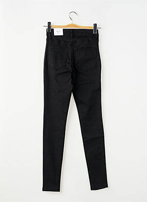 Pantalon slim țesătură poplin mărime normală negru VILA femeie