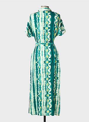 Rochie lungă mâneci scurte mâneci scurte verde VILA femeie