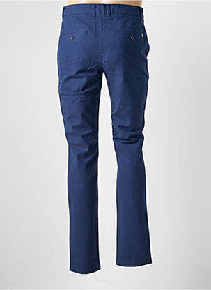 Pantalon chino țesătură poplin mărime normală albastru CAMBRIDGE bărbat