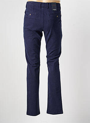 Pantalon chino țesătură poplin mărime normală albastru CAMBRIDGE bărbat