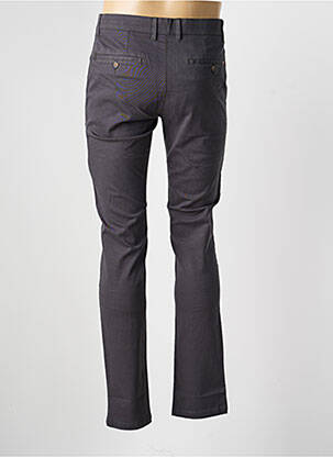 Pantalon chino țesătură poplin mărime normală gri CAMBRIDGE bărbat