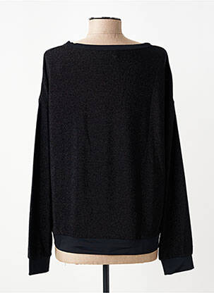 Top elasticitate mâneci lungi negru HBT femeie