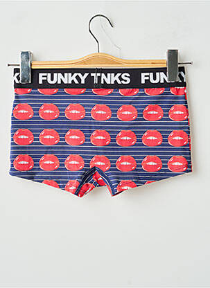 Boxer imprimeu fantezie albastru FUNKY TRUNKS bărbat