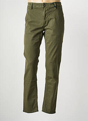 Pantalon chino elasticitate mărime normală verde PULL IN bărbat