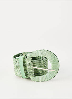 Curea efect material satinat verde GRACE & MILA femeie