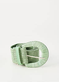Curea efect material satinat verde GRACE & MILA femeie