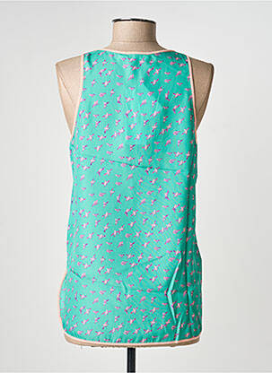 Top țesătură crep fără mâneci verde SEE U SOON femeie