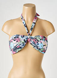 Sutien de costum de baie elasticitate top triunghiuri roz PIECES femeie