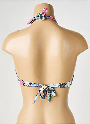 Sutien de costum de baie elasticitate top triunghiuri roz PIECES femeie