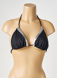 Sutien de costum de baie elasticitate top triunghiuri negru PIECES femeie