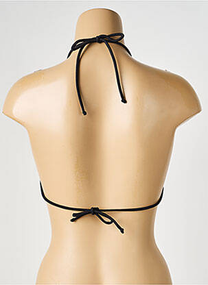 Sutien de costum de baie elasticitate top triunghiuri negru PIECES femeie