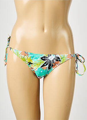 Chiloți de baie imprimeu fantezie bikini verde PIECES femeie
