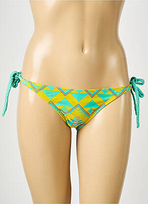 Chiloți de baie imprimeu fantezie bikini verde PIECES femeie
