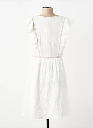 Rochie midi mâneci scurte mâneci scurte alb GARANCE femeie