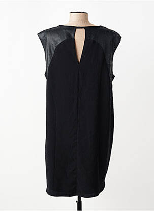 Rochie midi țesătură crep mâneci scurte negru VILA femeie