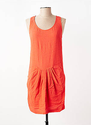 Rochie midi fără mâneci fără mâneci portocaliu SEE U SOON femeie