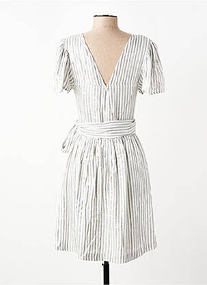 Rochie midi mâneci scurte mâneci scurte alb SUNCOO femeie