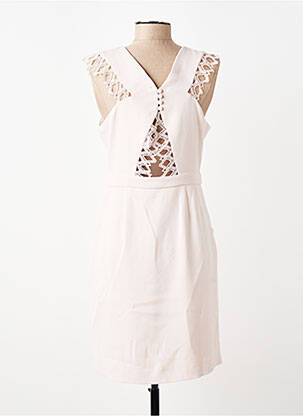 Rochie midi fără mâneci fără mâneci roz SUNCOO femeie