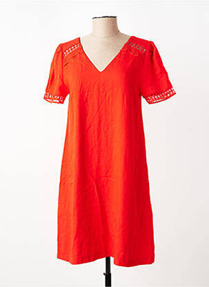 Rochie scurtă mâneci scurte mâneci scurte roșu SUNCOO femeie