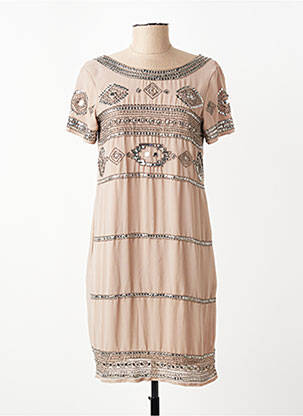 Rochie midi mâneci scurte mâneci scurte maro VILA femeie