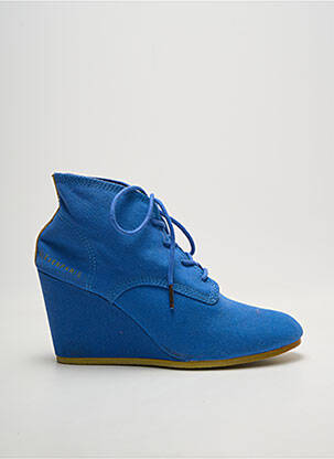 Botine/ghete toc de 7 la 9 cm albastru ELEVEN PARIS femeie