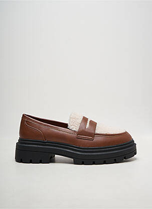 Mocasini vârf rotund toc de 4 la 6 cm maro VANESSA WU femeie