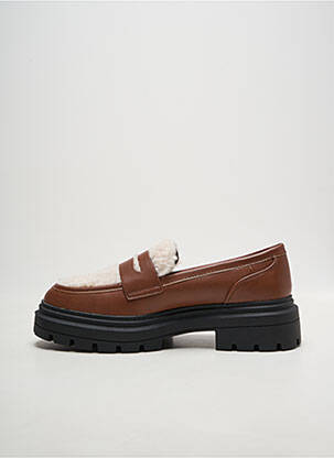 Mocasini vârf rotund toc de 4 la 6 cm maro VANESSA WU femeie