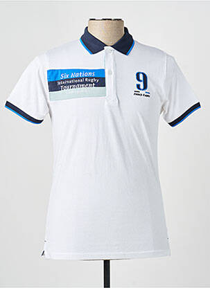 Polo țesătură jersey mâneci scurte alb CAMBERABERO bărbat