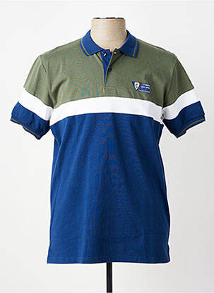 Polo broderie cu motive brodate mâneci scurte verde CAMBERABERO bărbat