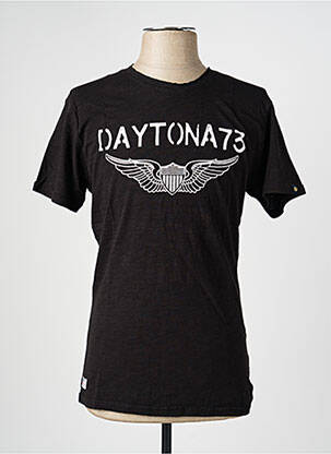 Tricou elasticitate mâneci scurte negru DAYTONA bărbat