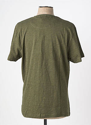 Tricou croială cambrată mâneci scurte verde DAYTONA bărbat