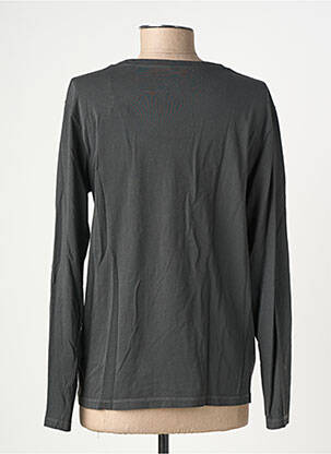 Tricou mâneci lungi mâneci lungi gri HAPPY femeie