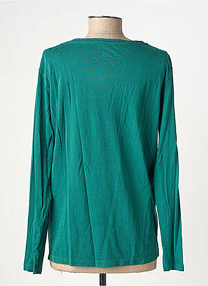 Tricou mâneci lungi mâneci lungi verde HAPPY femeie