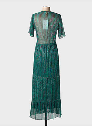 Rochie lungă mâneci scurte mâneci scurte verde GRACE & MILA femeie